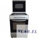 CUCINA LAREL 60X60 - 4 F - SILVER  - COPERCHIO VETRO - FORNO A GAS + GRILL - ACC. ELETTR.